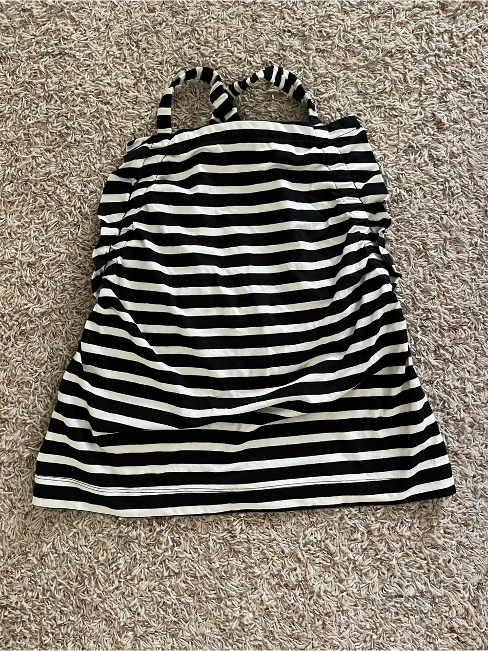 Black and White Striped Tank Top